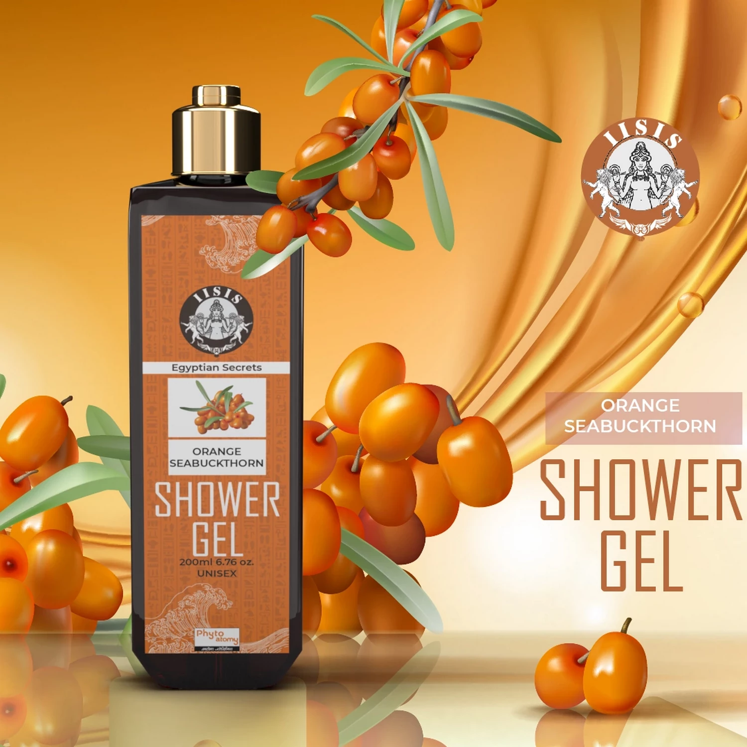 RBV B2B Orange Seabuckthorn Shower Gel (200 ml)-12 Pcs.